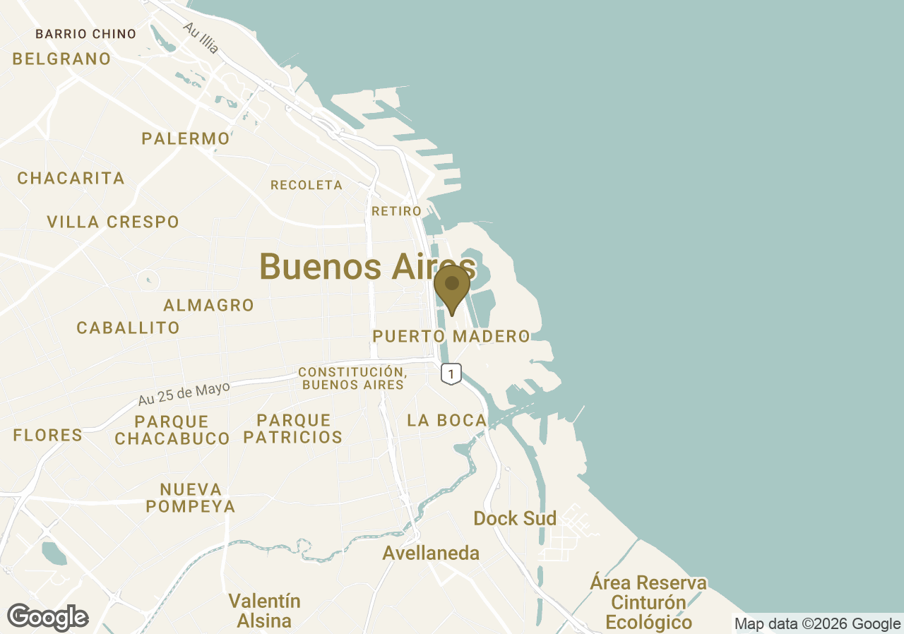 Map of Faena Hotel Buenos Aires