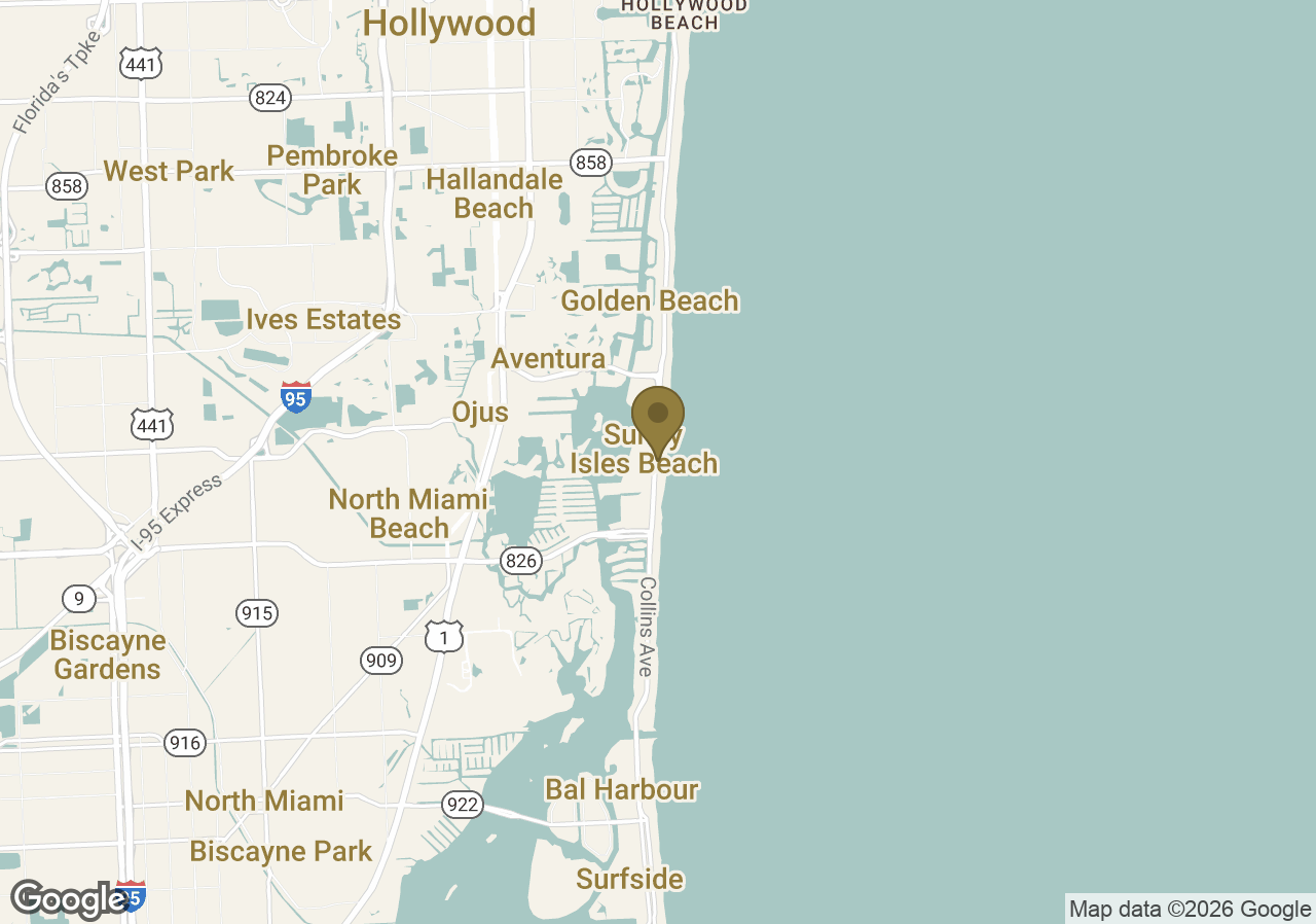 Map of Acqualina Resort & Residences On The Beach