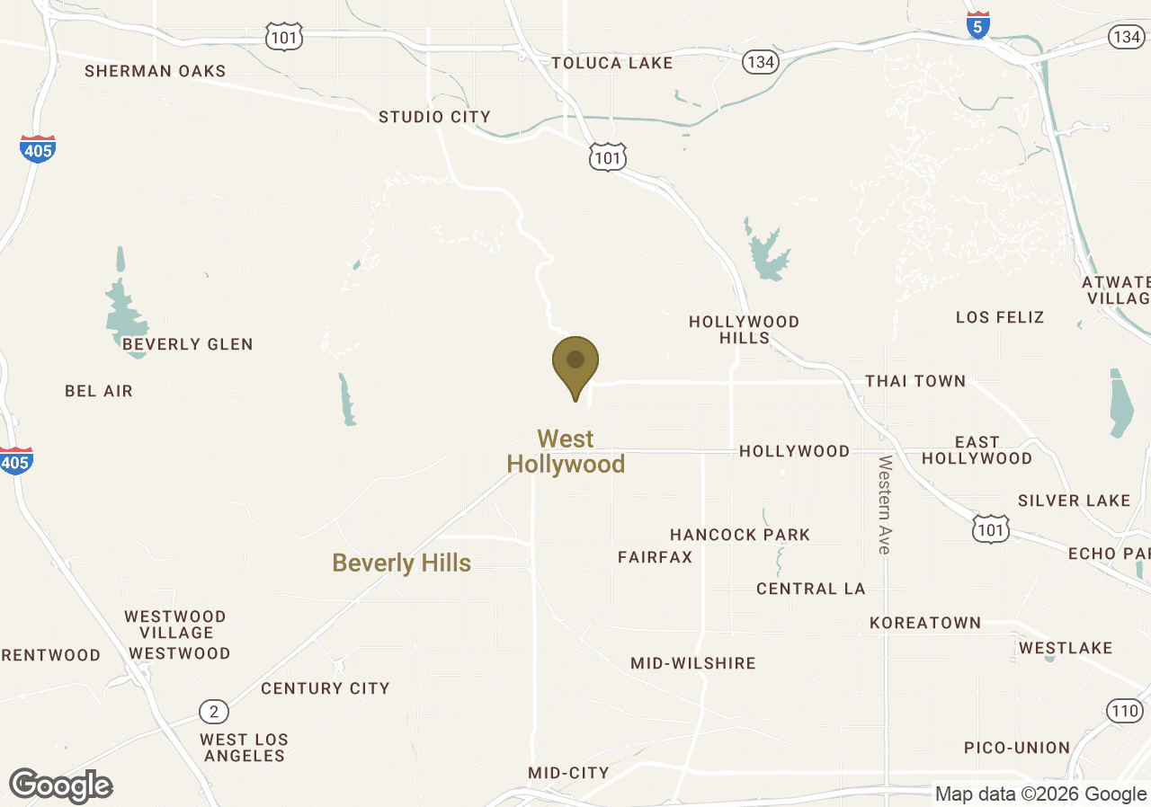 Map of Chateau Marmont