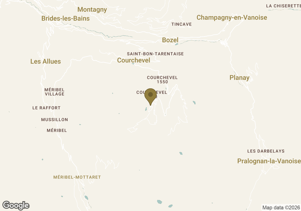 Map of Cheval Blanc Courchevel