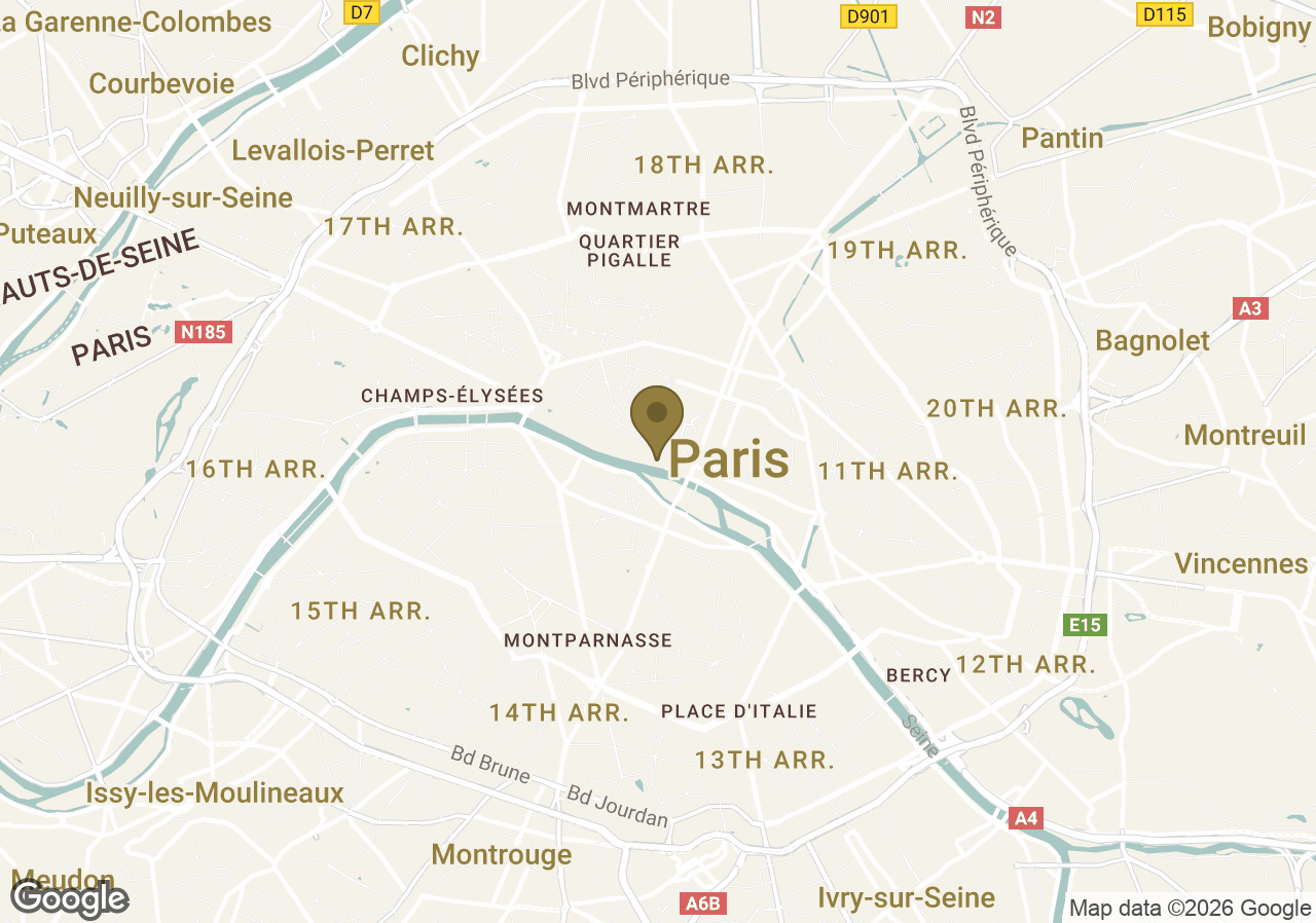 Map of Cheval Blanc Paris