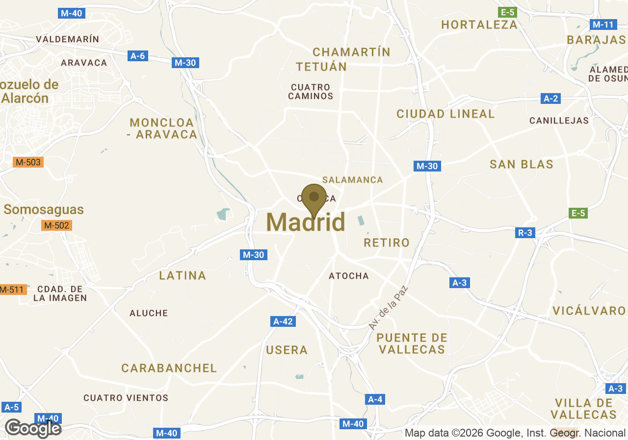Map of Four Seasons Hotel Madrid