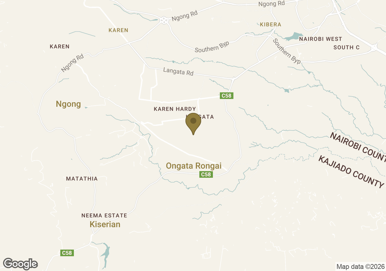 Map of Giraffe Manor