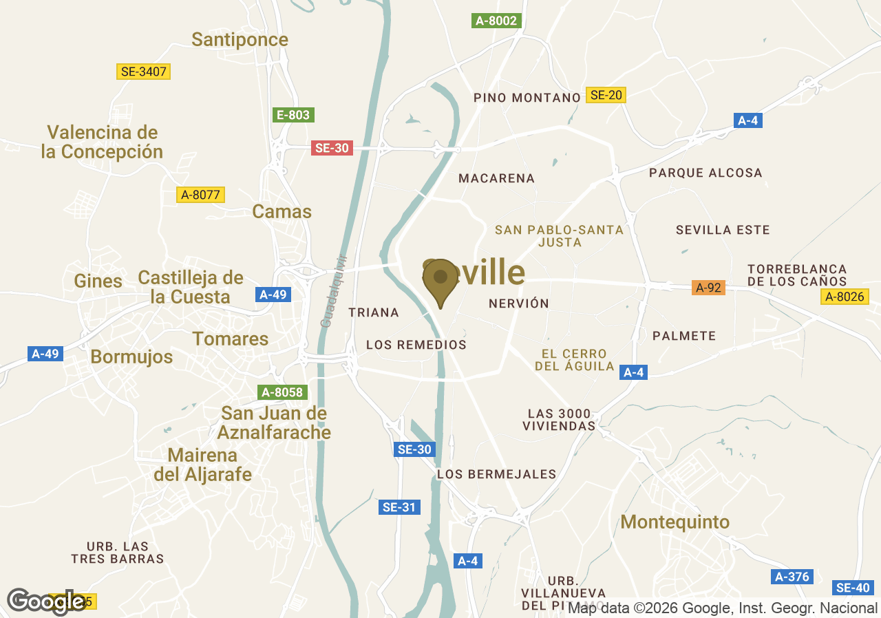 Map of Hotel Alfonso XIII, a Luxury Collection Hotel, Seville