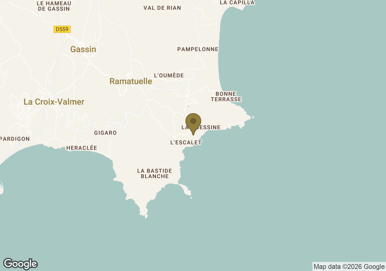 Map of La Réserve Ramatuelle Hotel, Spa & Villas