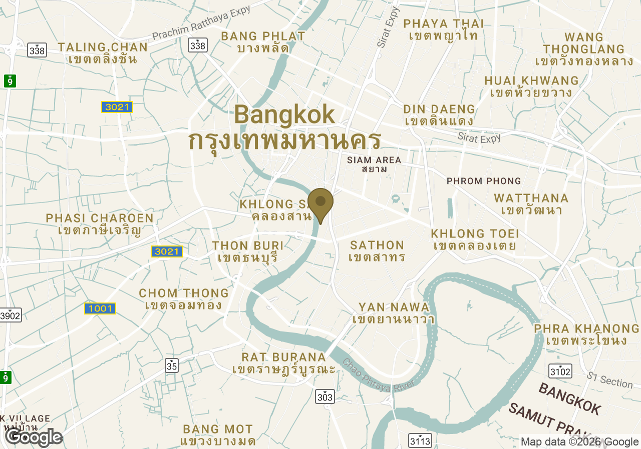 Map of Mandarin Oriental Bangkok