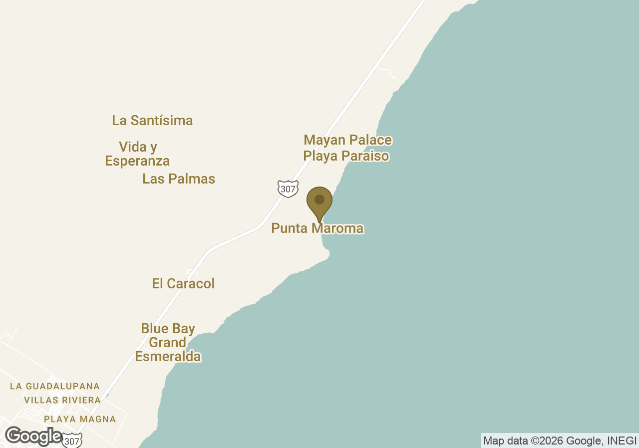 Map of Maroma, A Belmond Hotel, Riviera Maya