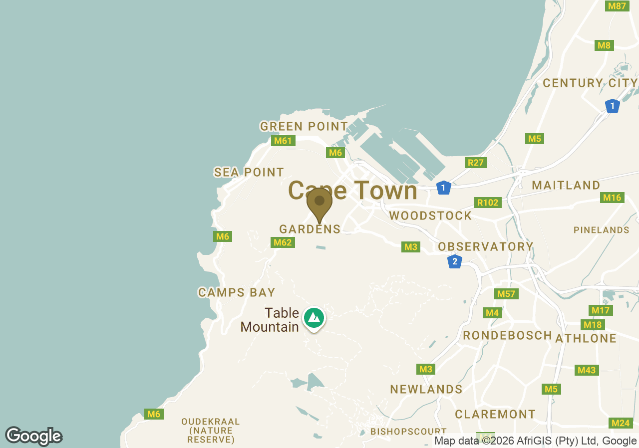 Map of Mount Nelson, A Belmond Hotel, Cape Town