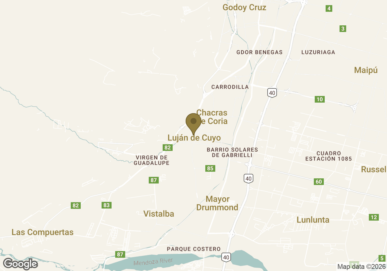 Map of Susana Balbo Winemaker's House