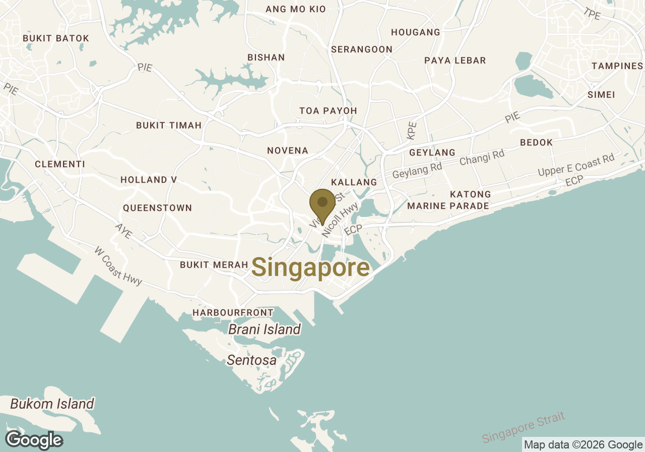 Map of Raffles Singapore