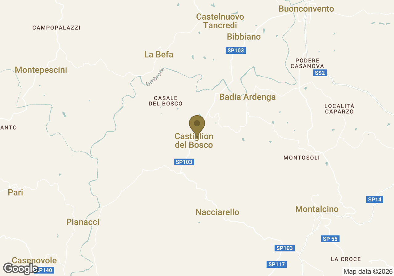 Map of Rosewood Castiglion del Bosco