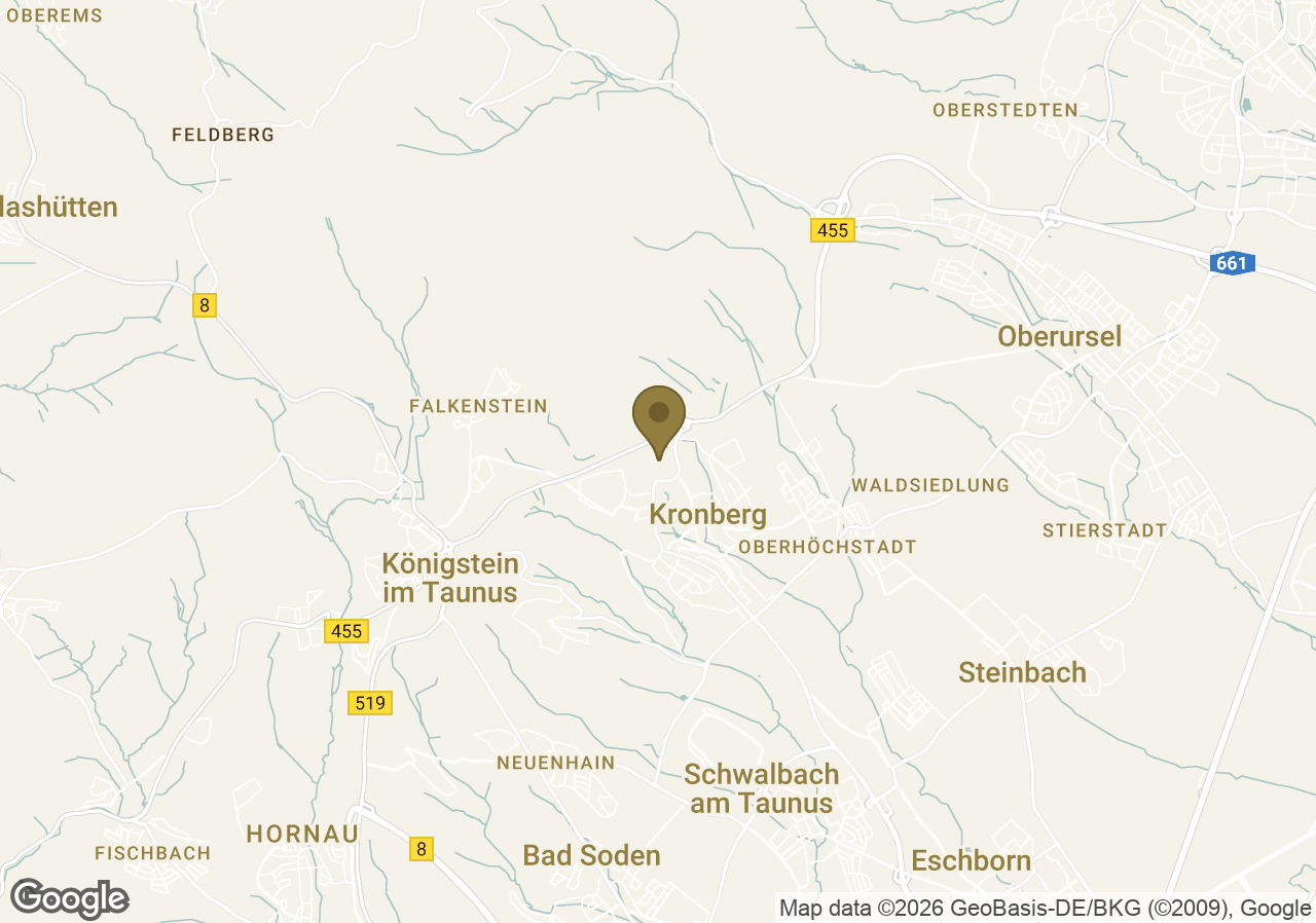 Map of Schlosshotel Kronberg