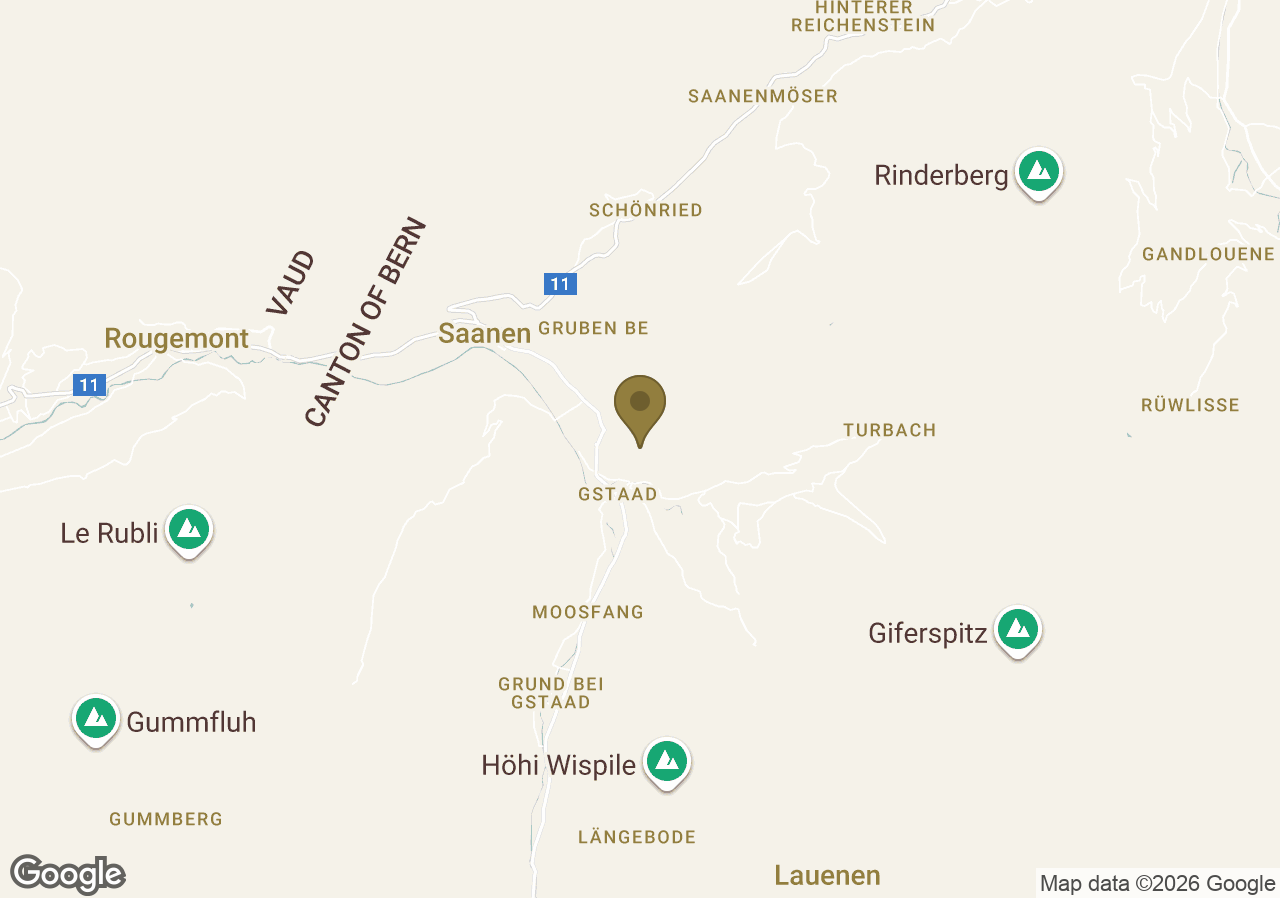 Map of The Alpina Gstaad