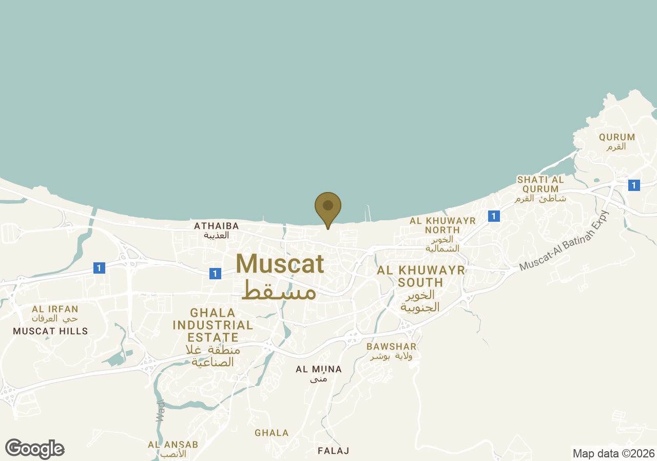 Map of The Chedi Muscat