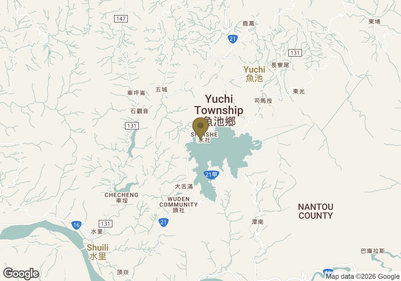 Map of The Lalu, Sun Moon Lake