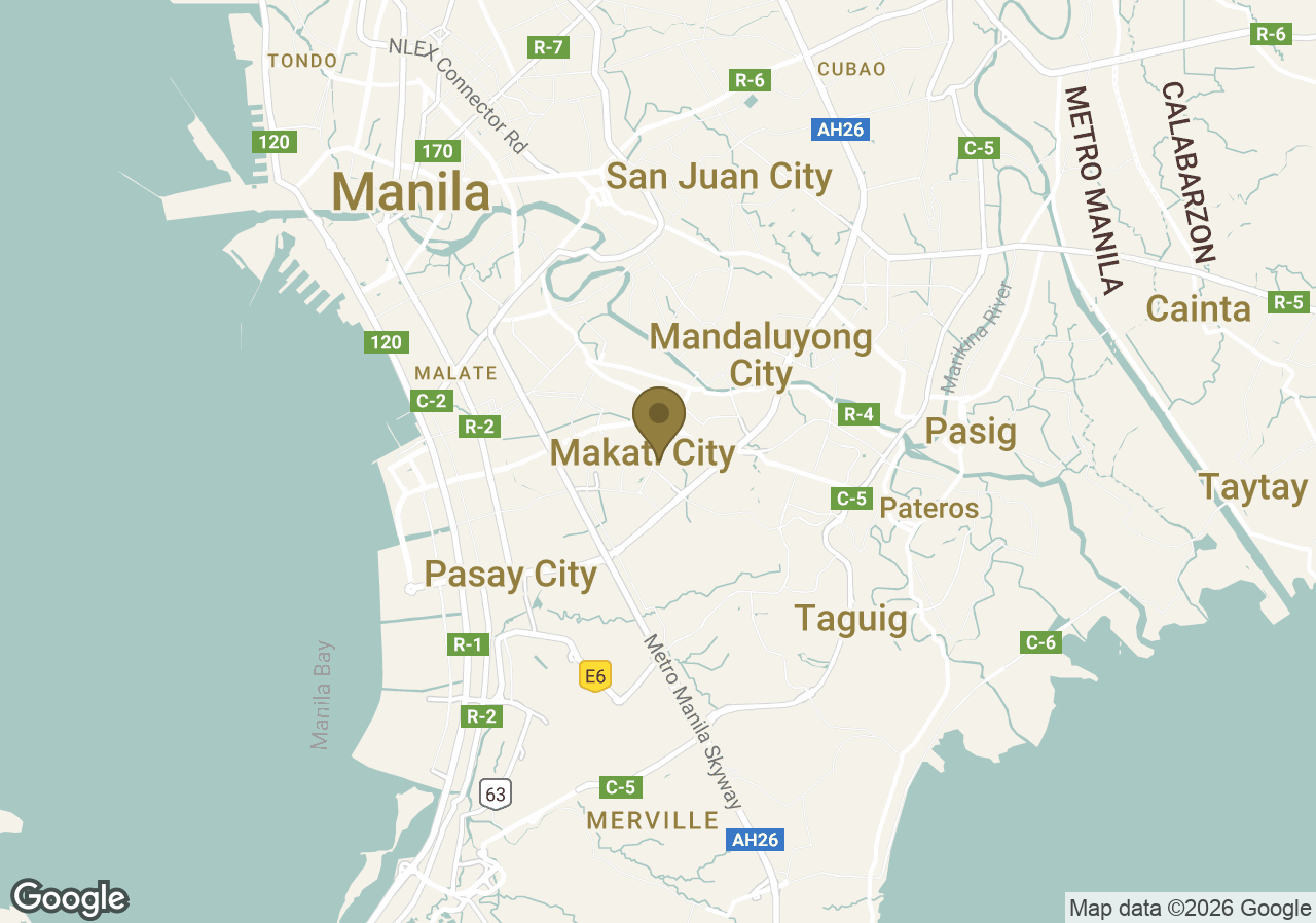Map of The Peninsula Manila