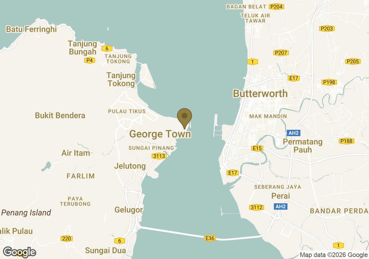 Map of The Prestige Hotel Penang