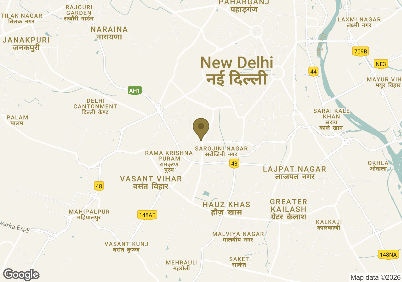 Map of The Leela Palace, New Delhi