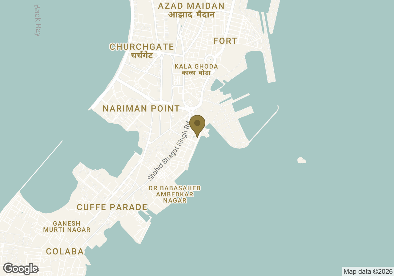 Map of Taj Mahal Palace, Mumbai