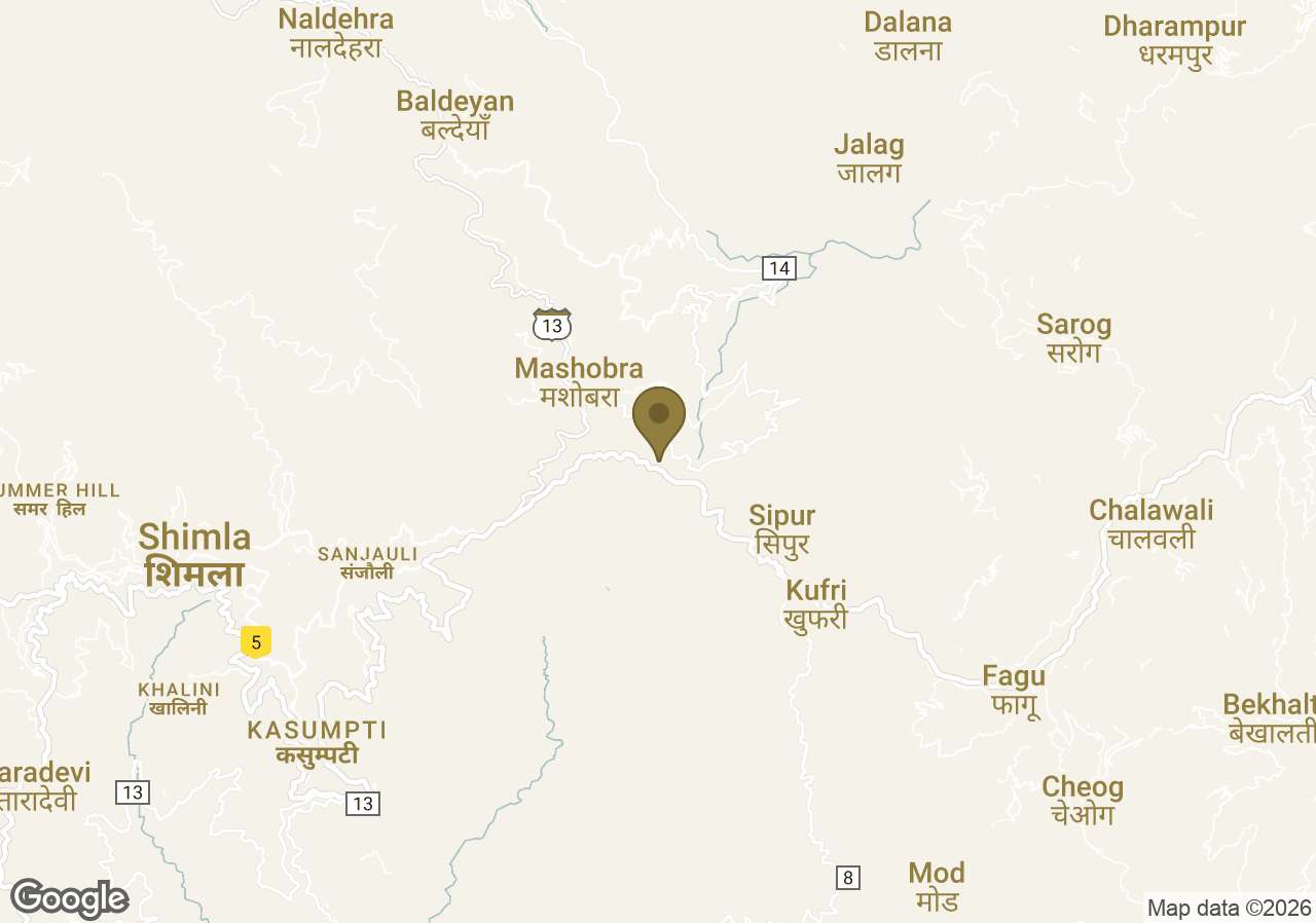 Map of Wildflower Hall, An Oberoi Resort